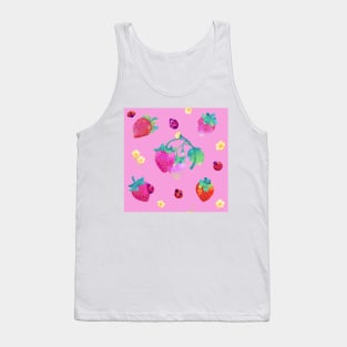 Strawberries and ladybugs Tank Top